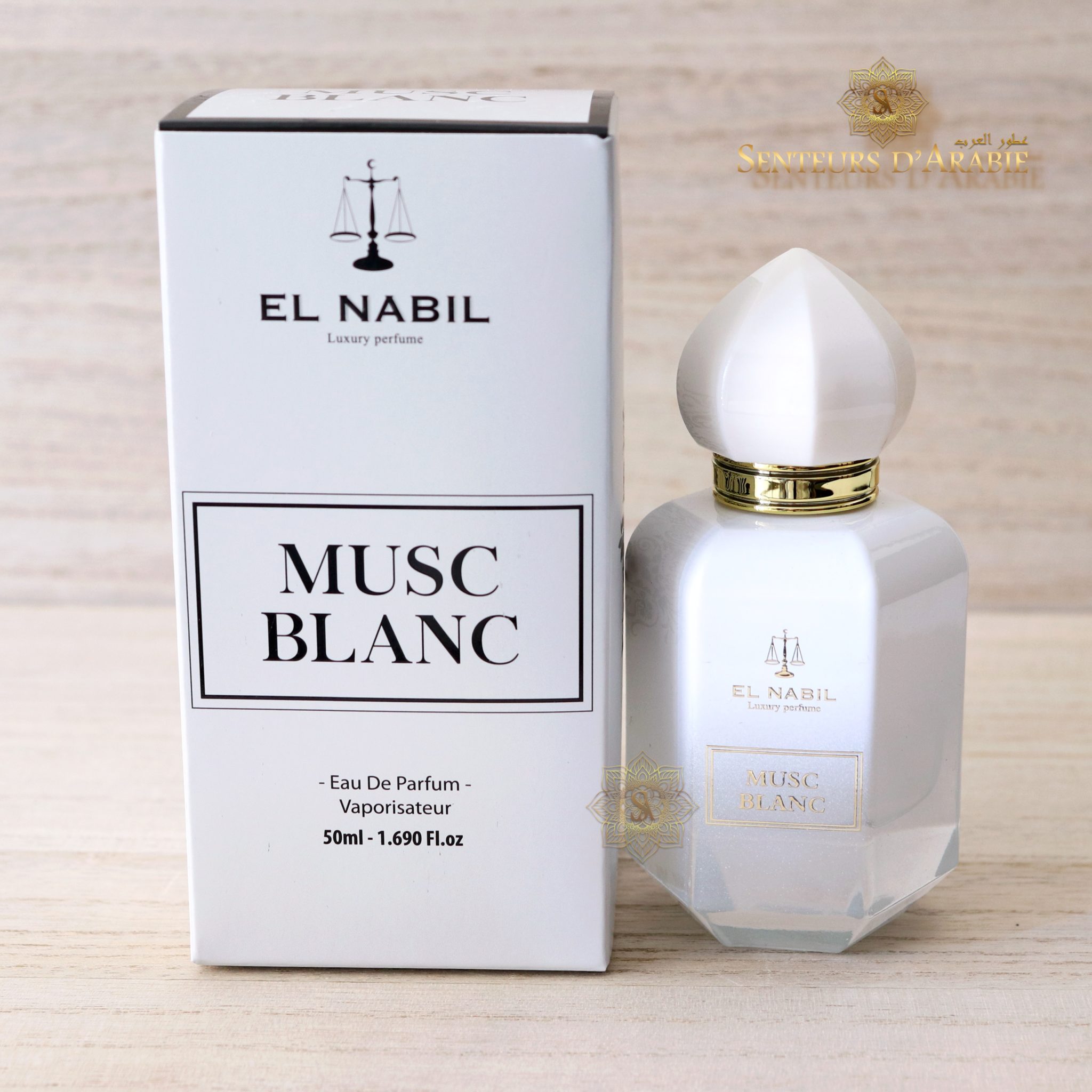 Eau de parfum Musc Blanc El Nabil Senteurs d'Arabie Eau de parfum Musc Blanc El Nabil Senteurs d'Arabie